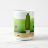 Mug "Aucun Chien autorisé" Pose de Chien dans le magni (Centre)