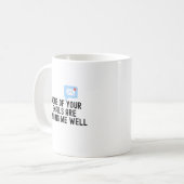 Mug Aucun de vos emails, drôle d'idée cadeau de collèg (Devant gauche)