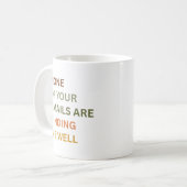 Mug Aucun de vos emails ne me trouve bien, sarcastique (Devant gauche)