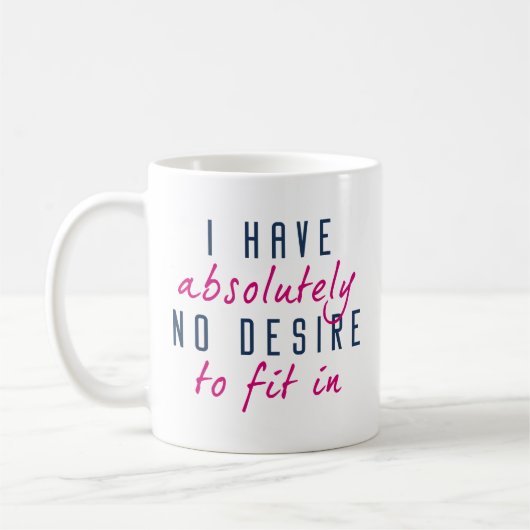 Mug Aucun Désir De S'Intégrer (Gauche)