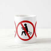 Mug AUCUN ⚠ Drôle Toilette Thaïlandaise ⚠ (Centre)