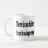 Mug Aucun échec lors de l'essai d'un devis de motivati (Gauche)