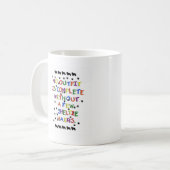 Mug Aucun équipement n'est complet sans cheveux de (Devant gauche)