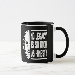 Mug Aucun Héritage N'Est Si Riche Shakespeare Citer Th