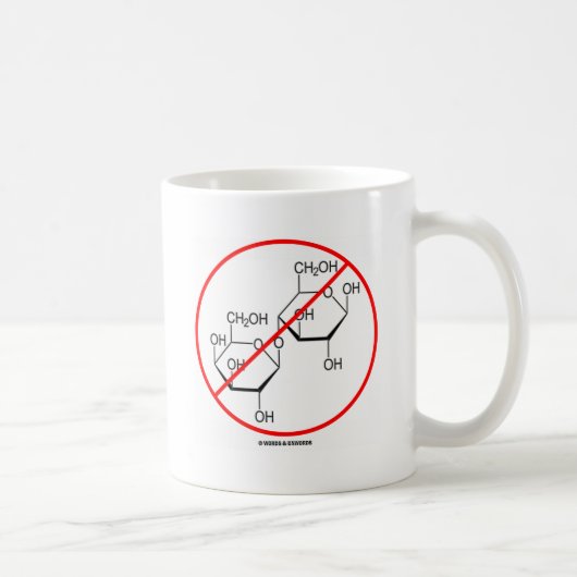Mug Aucun lactose (intolérance au lactose) (Droite)