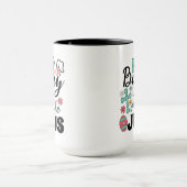 Mug Aucun lapin ne m'aime comme Jésus Café (Centre)
