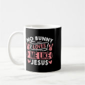 Mug Aucun lapin ne m'aime comme Jésus Premium Tri-blen (Gauche)