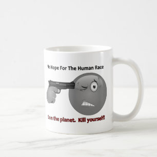 Mug Aucun logo d'émoticône d'espoir