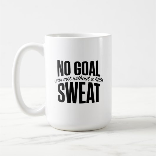 Mug Aucun objectif atteint Minimalisme Responsabilité (Gauche)