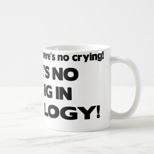 Mug Aucun pleurer en radiologie (Droite)