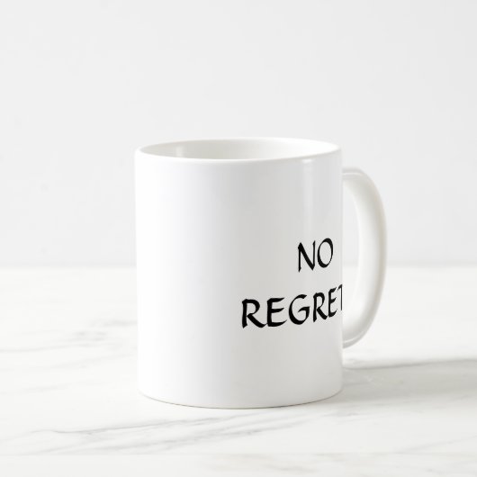 Mug Aucun regret (Devant droit)