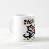 Mug Aucun roi en Amérique Chat patriotique (Devant gauche)