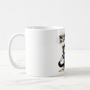 Mug Aucun roi en Amérique Chat patriotique