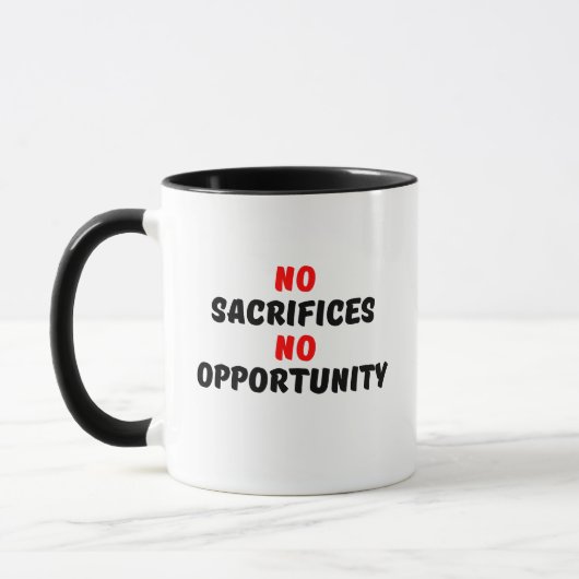 MUG AUCUN SACRIFICE AUCUNE OCCASION (Gauche)