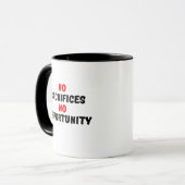 MUG AUCUN SACRIFICE AUCUNE OCCASION (Devant gauche)