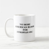 Mug Aucun sang américain pour l'huile d'Atropian ! (Gauche)