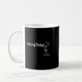 Mug Aucun Ski Aujourd'Hui Stick Figure (Gauche)