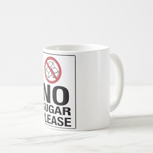Mug Aucun sucre svp ! (Devant droit)