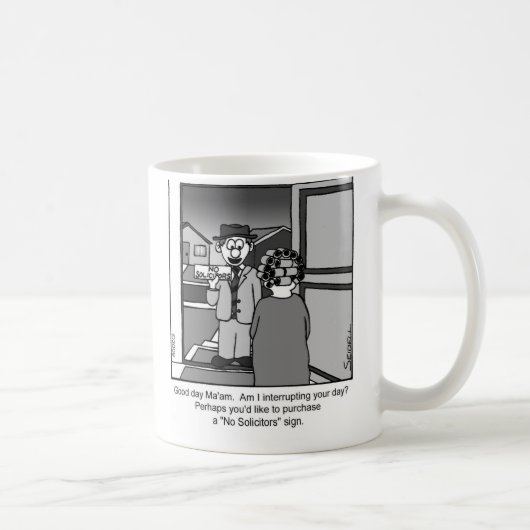 Mug Aucun vendeur de signe d'avocats-conseils (Droite)