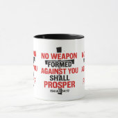 Mug "Aucune arme" - Ésaïe 54:17 (Centre)