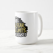 Mug Aucune Crainte Aucune Limite Aucun Excuses (Devant droit)