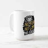 Mug Aucune Crainte Aucune Limite Aucun Excuses (Devant gauche)