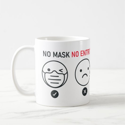 Mug Aucune entrée de masque (Gauche)