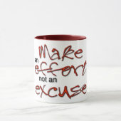 Mug Aucune excuse (Centre)