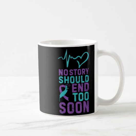 Mug Aucune histoire ne devrait se terminer trop tôt (Droite)