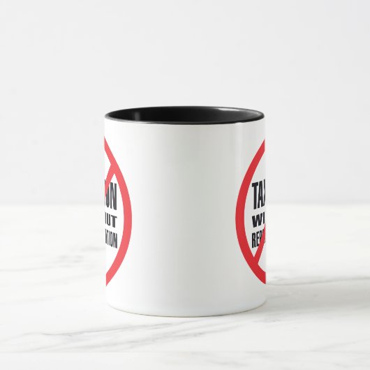 Mug Aucune imposition sans représentation (Centre)