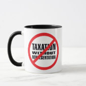 Mug Aucune imposition sans représentation (Gauche)