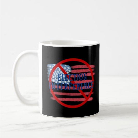 Mug Aucune ingérence dans les élections - (Gauche)