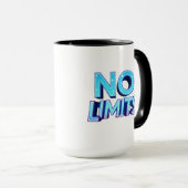 Mug Aucune limite | Cyberpunk Streetwear Digital Desig (Devant droit)