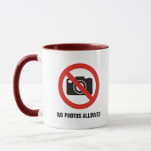 Mug Aucune photo autorisée (Gauche)