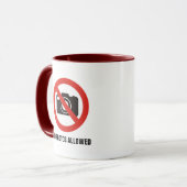 Mug Aucune photo autorisée (Devant gauche)