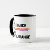 Mug Aucune tolérance pour l'intolérance (Devant gauche)