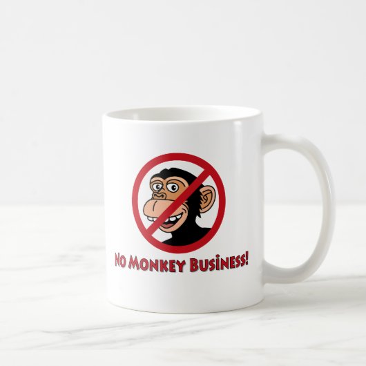 Mug Aucunes affaires de singe (Droite)