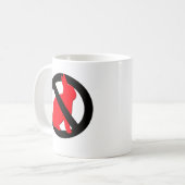 Mug Aucuns lapins permis (Devant gauche)