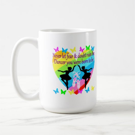 MUG AUCUNS RÊVES DE DANSEUR DE FOI DE CRAINTE JUSTE (Gauche)