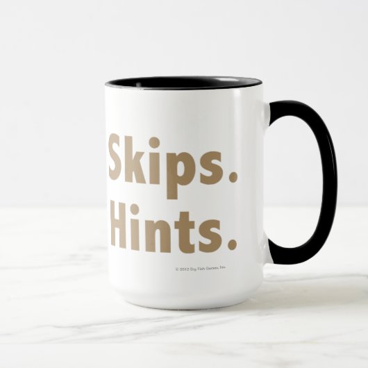 Mug Aucuns sauts. Aucuns signes. Or (Droite)