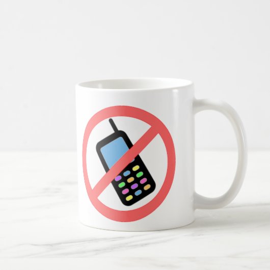 Mug Aucuns téléphones ! (Droite)