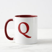 Mug Audacieux antiques de la "lettre Q" "Matt " (Gauche)