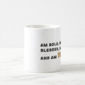 MUG "AUDACIEUX, CHAUVE, BEAU ET NOIR " (Centre)
