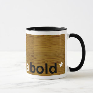 Mug audacieux helvetica