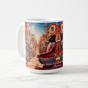 Mug Audacieux proverbes africains de l'art Abstrait