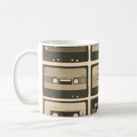 Mug Audio Cassette, Retro Poster Hip-Hop. (Gauche)