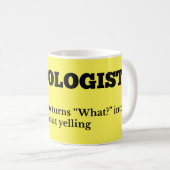 Mug Audiologiste Définition Coupe du café (Devant droit)