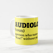 Mug Audiologiste Définition Coupe du café (Devant gauche)