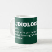 Mug Audiologiste Funny Définition du café (Devant gauche)
