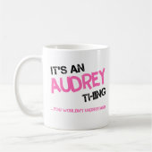 Mug Audrey chose que vous ne comprendriez pas nom (Gauche)